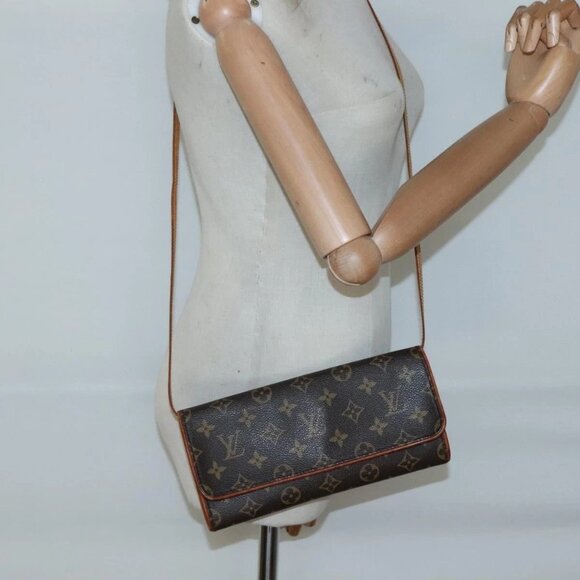 LOUIS VUITTON Monogram Pochette Twin GM Shoulder Bag M51852 LV Auth ep9618 - Picture 15 of 16